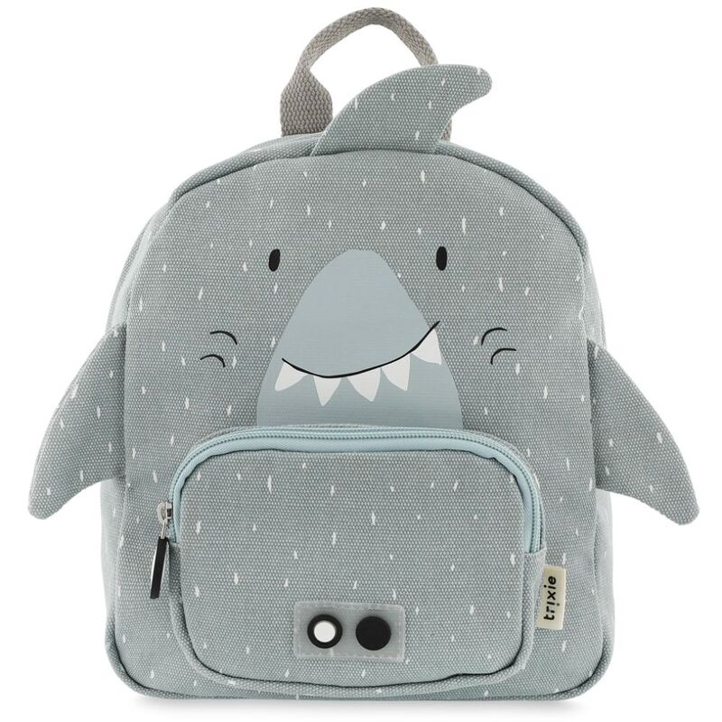 Trixie Mr. Shark Small Backpack - Grey Blue