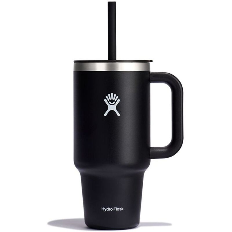 Hydro Flask 950ml Vacuum Travel Tumbler With Straw - Black