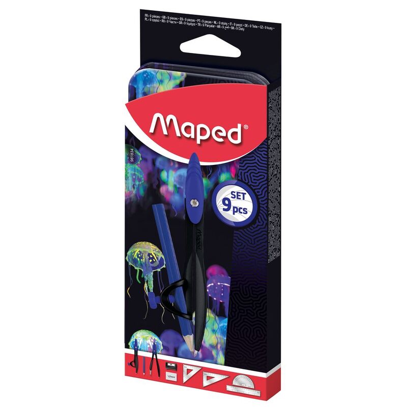 Maped Math Set Deepsea Paradise Sleeve (Set of 9)