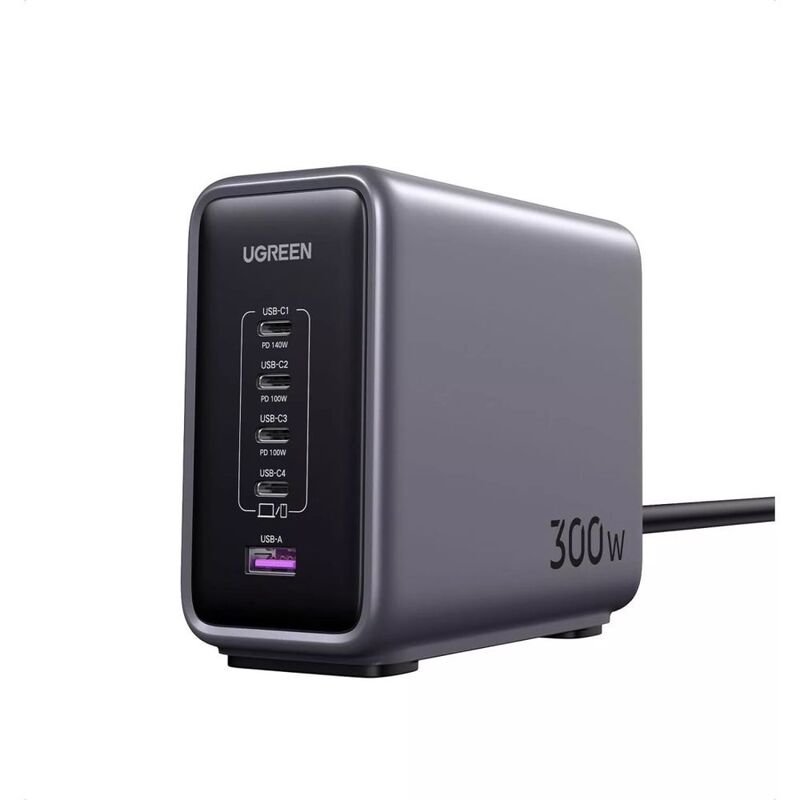 Ugreen CD333 300W Charger Gan 5 Ports - Black