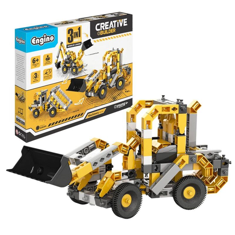 Engino Creative Builder Wheel Loader Machinery Set