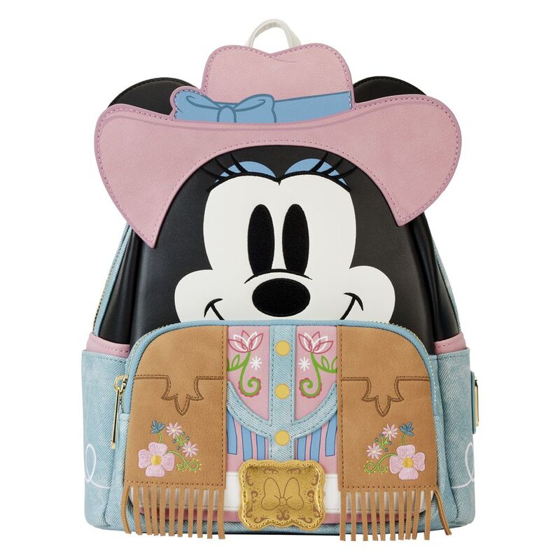 Loungefly Leather Disney Western Minnie Mouse Cosplay Mini Backpack
