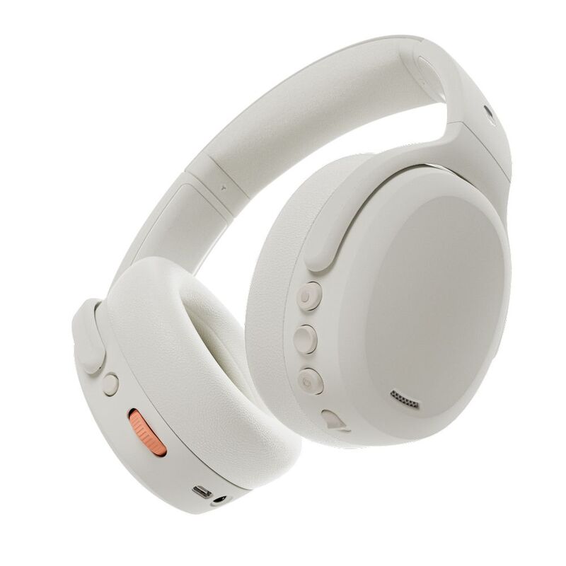 Skullcandy Crusher ANC 2 Wireless Over-Ear Headphones - Bone/Orange Glow Skullcandy Crusher ANC 2 Wireless Over-Ear Headphones - Bone/Orange Glow