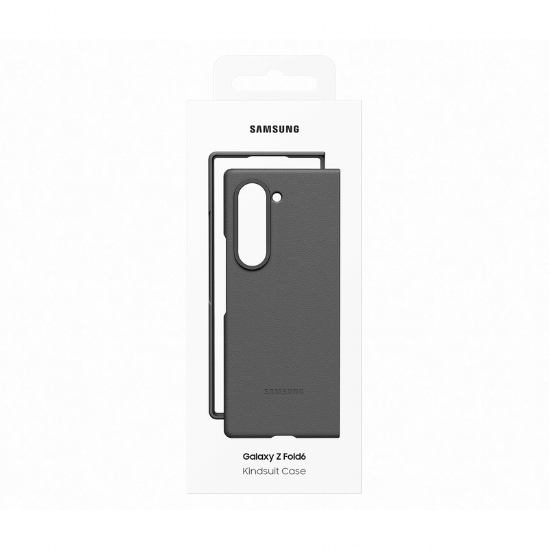 Samsung Fold6 Vegan Leather Case - Gray