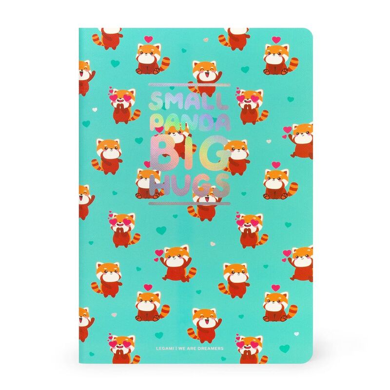 Legami Plain Notebook - Quaderno - Medium - Red Panda (14 x 21 cm)