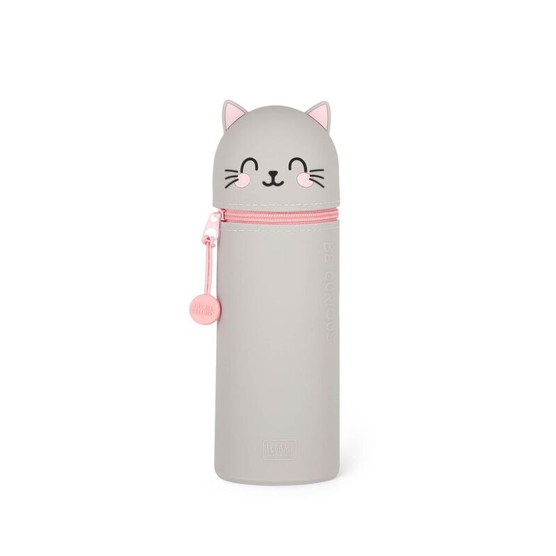 Legami 2-in-1 Silicone Pencil Case - Kawaii - Kitty Legami 2-in-1 Silicone Pencil Case - Kawaii - Kitty