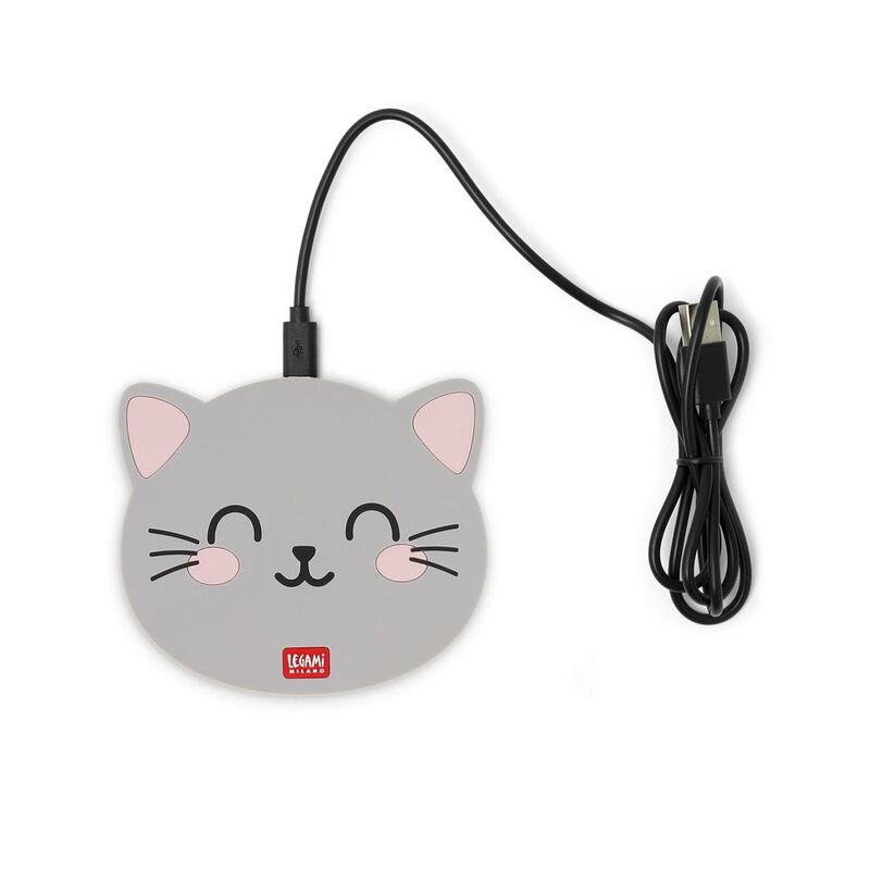 Legami Smartphone Wireless Charger - Super Fast - Kitty