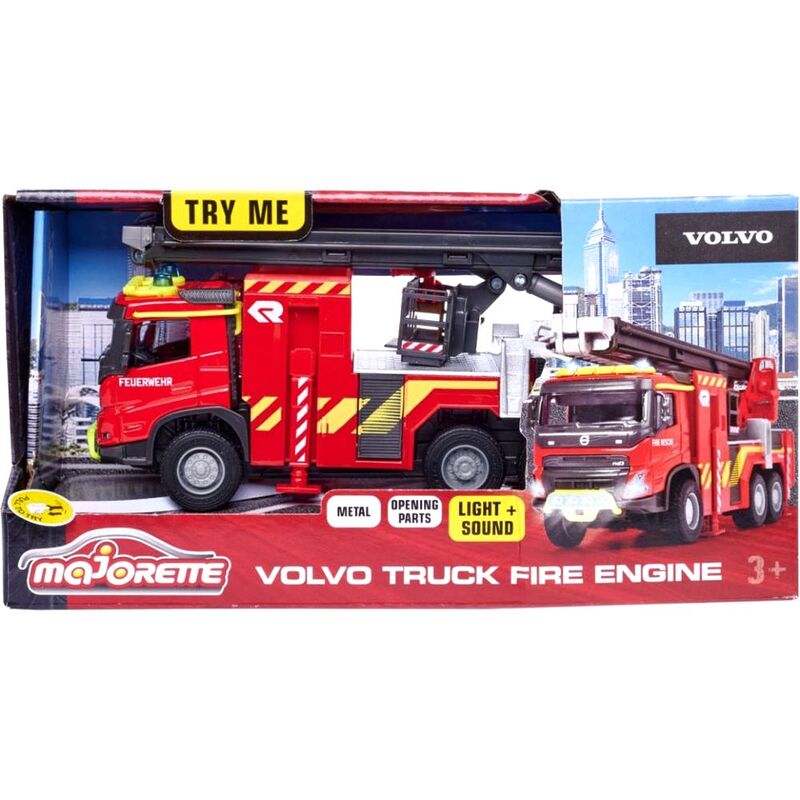 Majorette Volvo Truck Fire Endgine Light And Sound