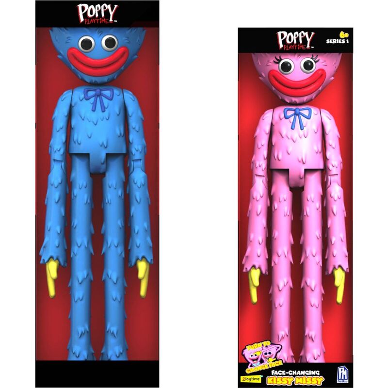 Phatmojo Poppy Playtime Deluxe Face-Changing Huggy Wuggy 12-Inch Figure