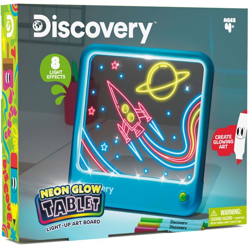 Discovery Neon Glow Tablet Light-Up Art Board Discovery Neon Glow Tablet Light-Up Art Board