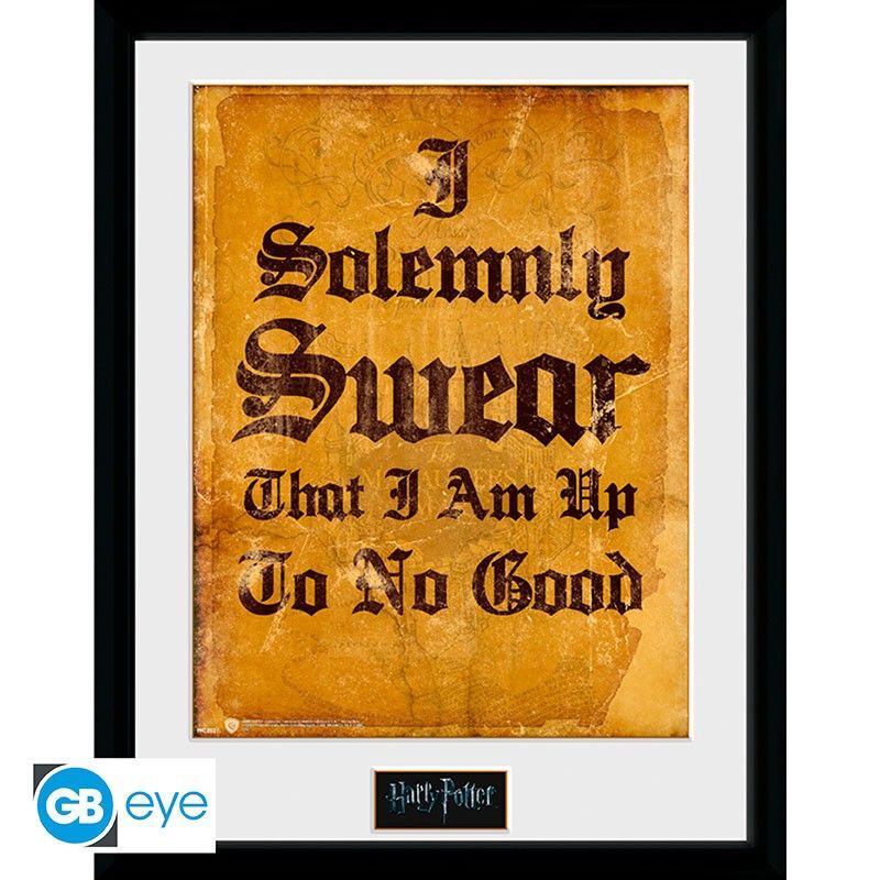 AbyStyle Harry Potter Framed Print I Solemnly Swear (30 x 40 cm)