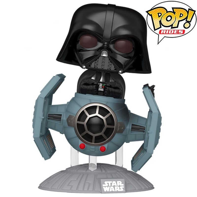 Funko Pop! Rides Deluxe Star Wars Darth Vader with Tie Advanced X1 Starfighter Vinyl Figure