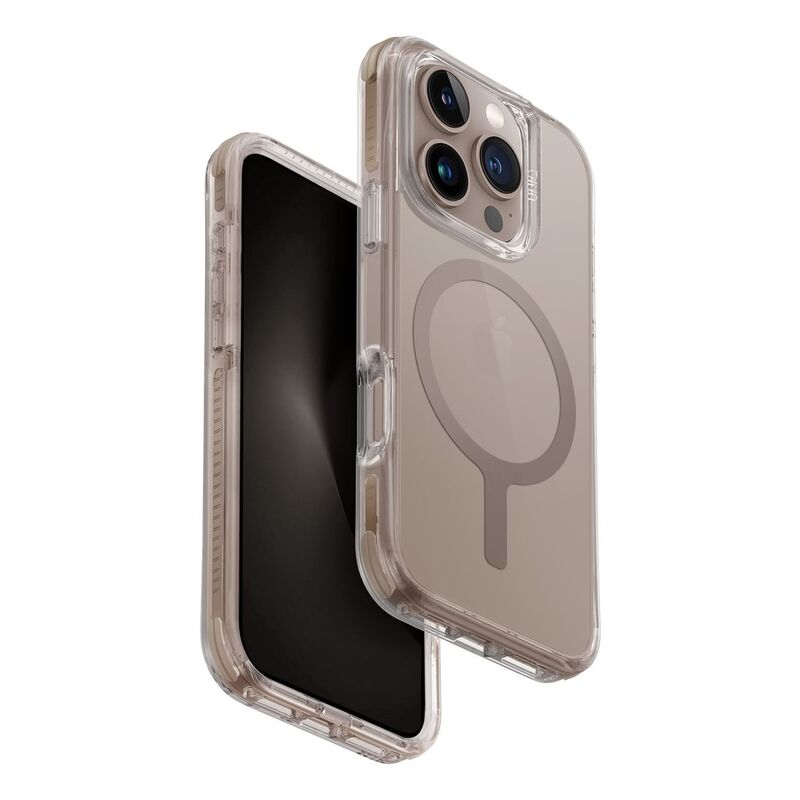 UNIQ Hybrid iPhone 16 Pro (2024) Case 6.3 Magclick Charging Combat - Taupe Gold (Taupe Gold)