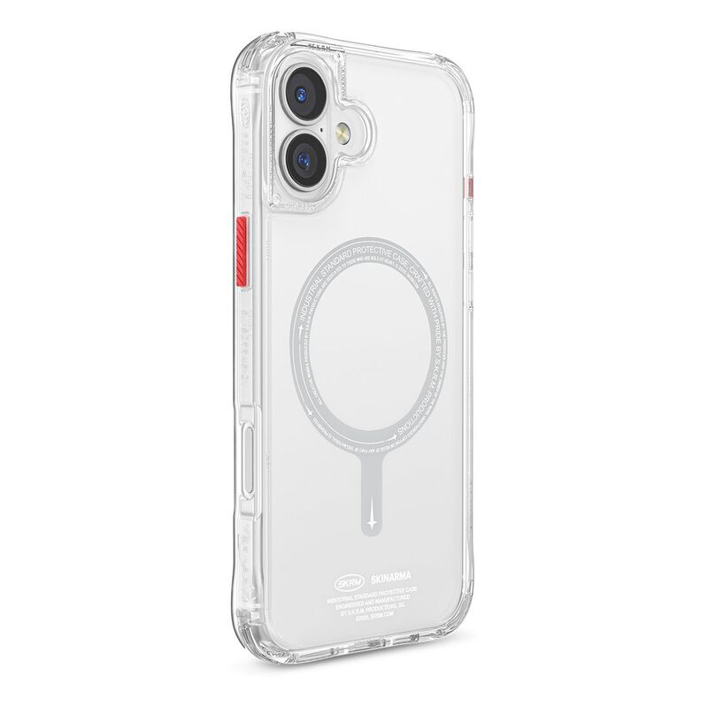 SkinArma iPhone 16 6.1-Inch (2024) Case Saido Mag-Charge Clear