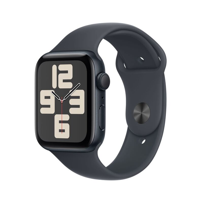 Apple Watch SE (2024) GPS 44mm Midnight Aluminium Case with Midnight Sport Band - M/L