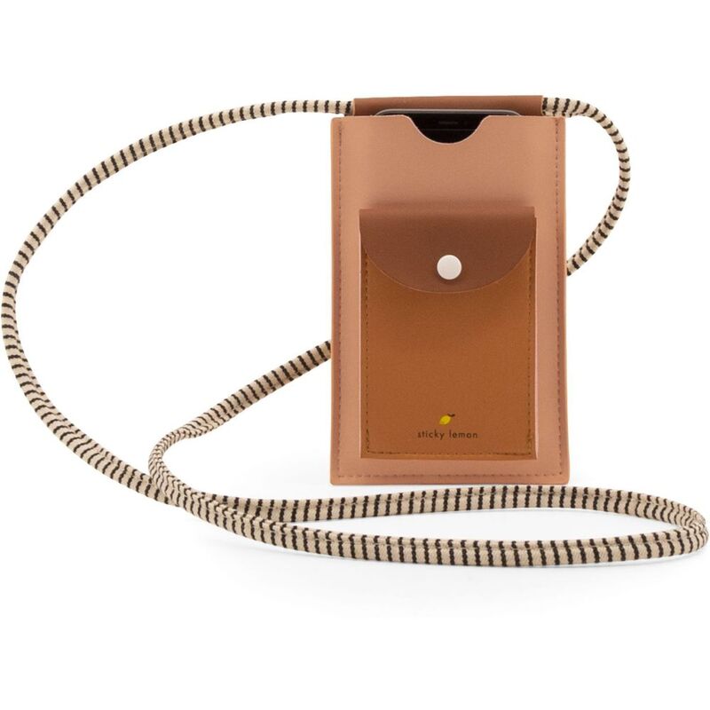 Sticky Lemon Cinnamon Brown Phone Pouch