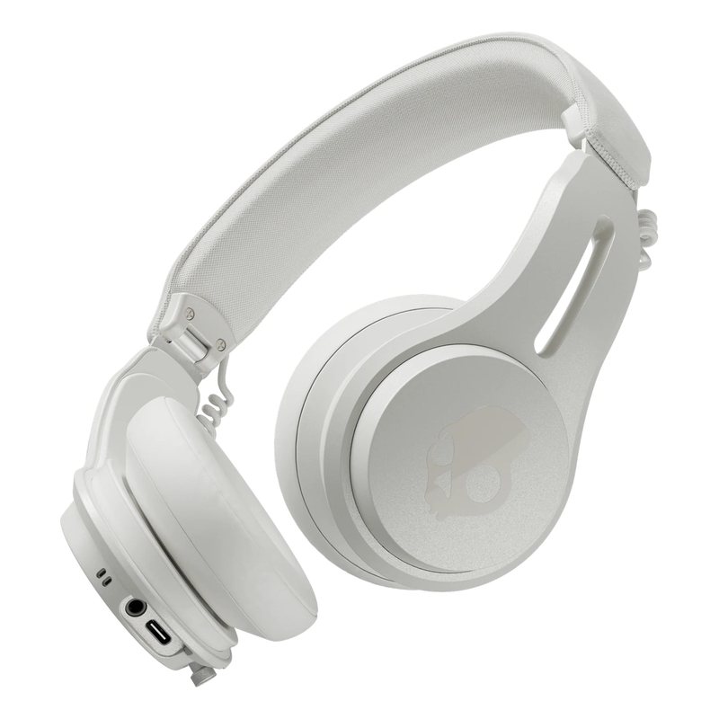 SkullCandy ICON ANC Wireless Headphones with Active Noise Canceling - Bone/Orange Glow