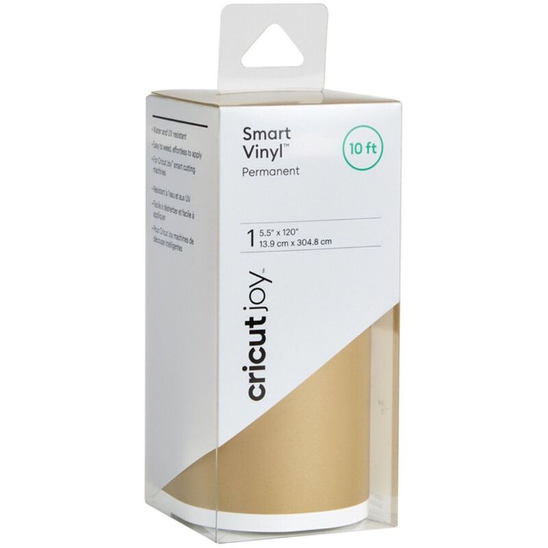 Cricut Smart Vinyl Joy Smart Vinyl Permanent Value Roll (10Ft) - Gold Cricut Smart Vinyl Joy Smart Vinyl Permanent Value Roll (10Ft) - Gold