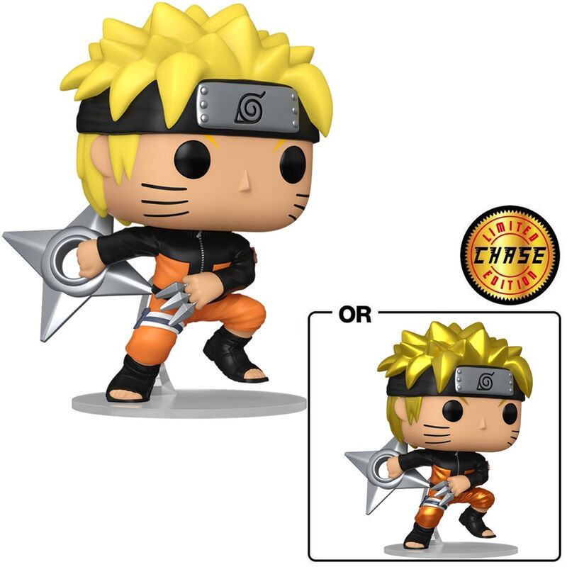 Funko Pop! Animation Naruto S Naruto Shuriken With Chase Metallic 3.75-Inch Vinyl Figure