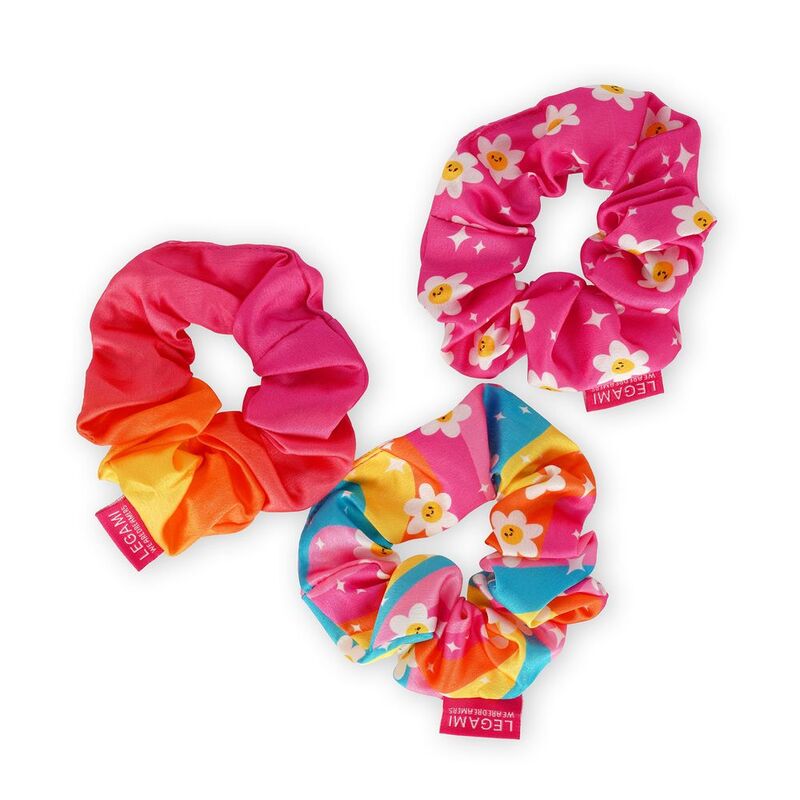 Legami Set of 3 Hair Scrunchies - Hair We Are! - Daisy
