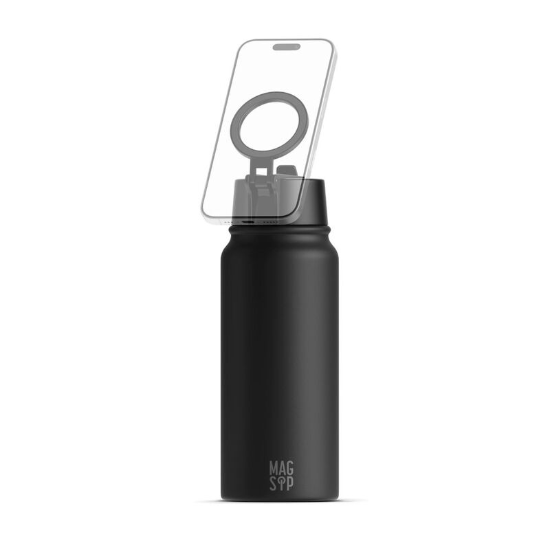 RiSync Magsip Magnetic Stand Bottle Black - 600ml RiSync Magsip Magnetic Stand Bottle Black - 600ml