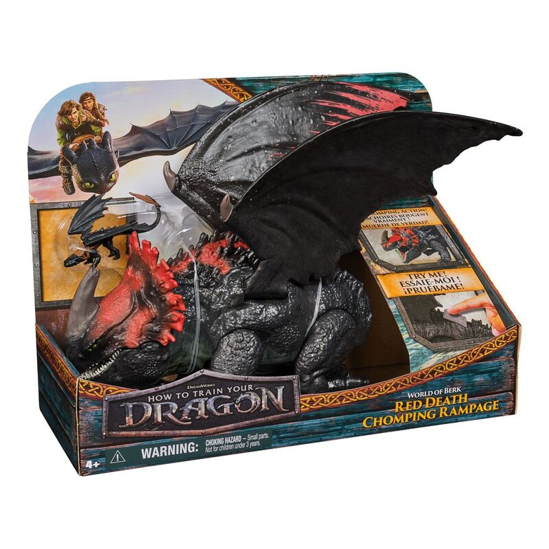Spin Master How To Train Your Dragon 4 World Of Berk Red Death Chomping Rampage