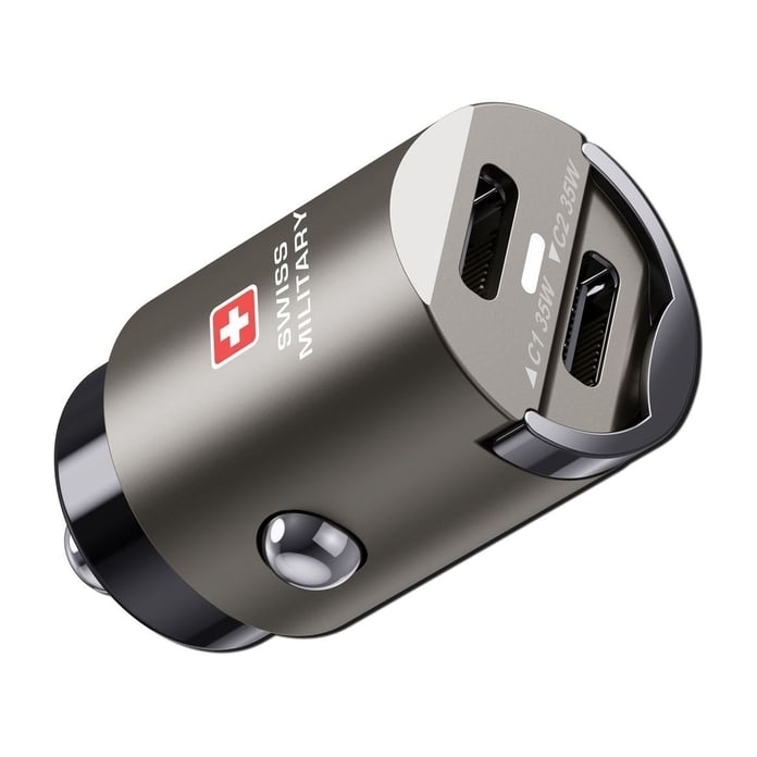 Swiss Military 35W PD Car Charger With Dual USB-C Ports Swiss Military 35W PD Car Charger With Dual USB-C Ports