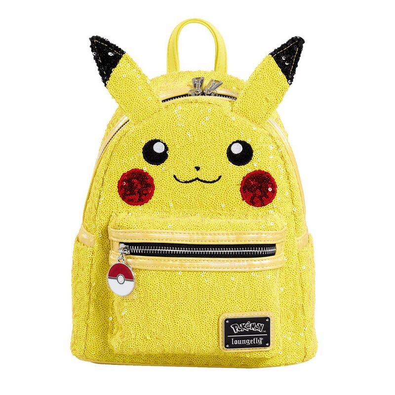 Loungefly Leather Pokemon Sequin Pikachu Cosplay Mini Backpack