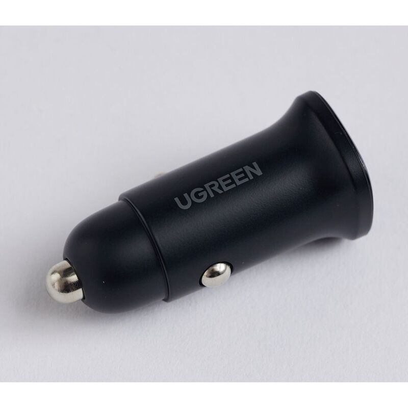UGREEN USB-C Pd + USB-A QC 30W Fast Car Charger PC Case UGREEN USB-C Pd + USB-A QC 30W Fast Car Charger PC Case