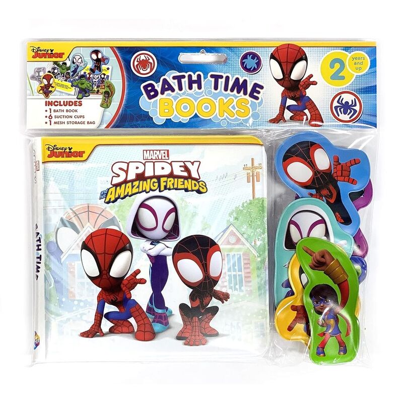 Marvel Spidey Bath Time Deluxe Book | Phidal Publishing Marvel Spidey Bath Time Deluxe Book | Phidal Publishing