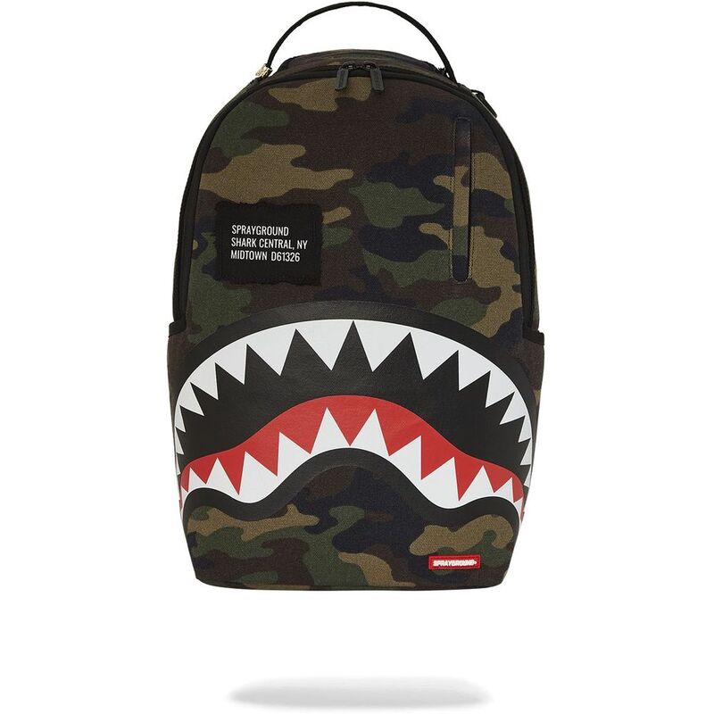 Sprayground Shark Central Camo DLXs Backpack