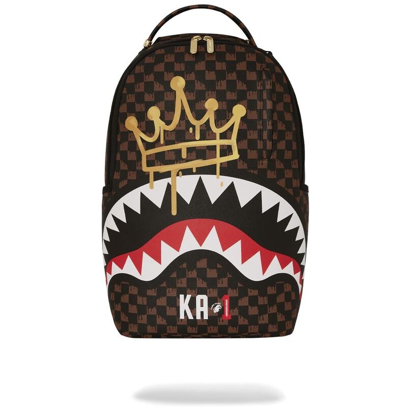 Sprayground Crown Drip Check X KA1 DLXSV Backpack Brown Sprayground Crown Drip Check X KA1 DLXSV Backpack Brown