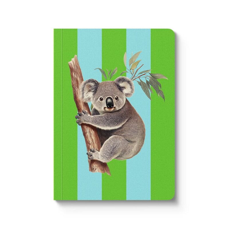 Ohh Deer Striped Koala Perfect Bound Notebook (A6) (12363) Premium Paperback Notebook (A6) Ohh Deer Striped Koala Perfect Bound Notebook (A6) (12363) Premium Paperback Notebook (A6)