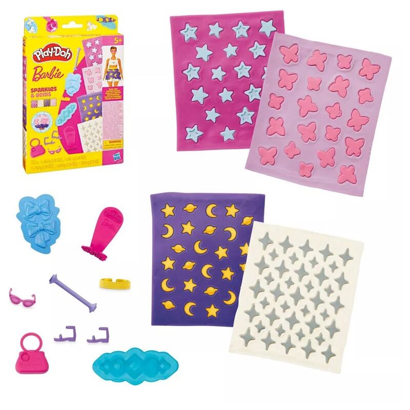 Hasbro Play-Doh Barbie Sparkles And Gems Playset