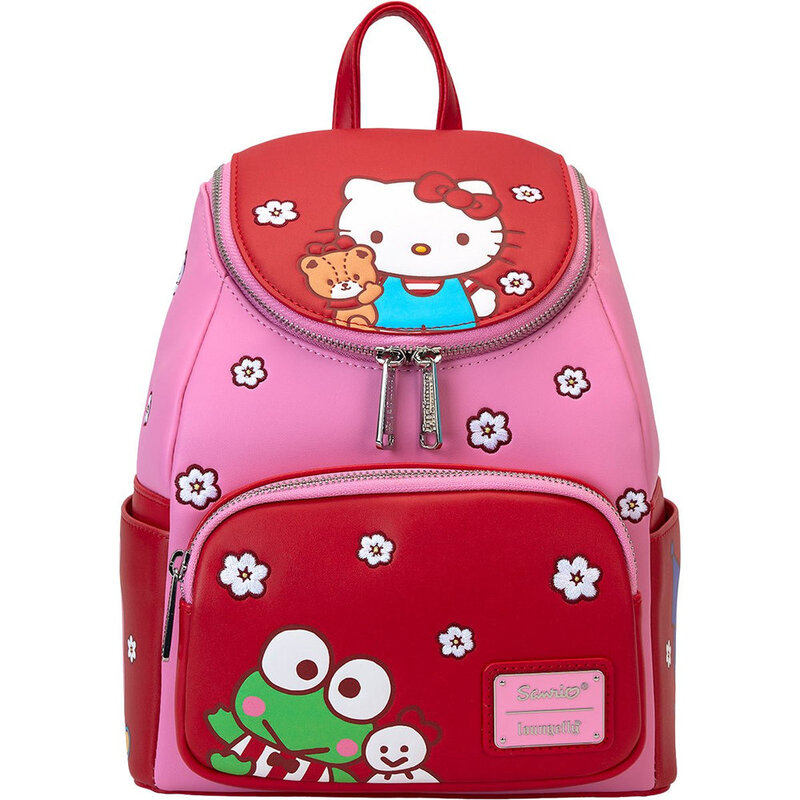 Loungefly Leather Sanrio Hello Kitty And Friends Color Block Mini Backpack