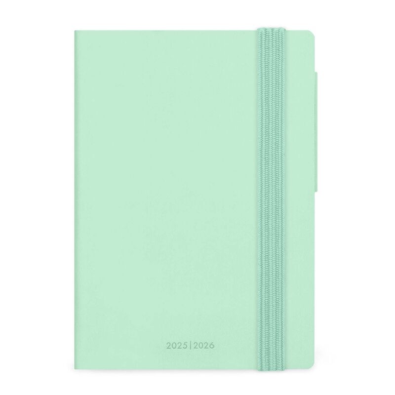 Legami 16 - Month Diary - 2025/2026 - Small Daily Diary - Pastel Mint