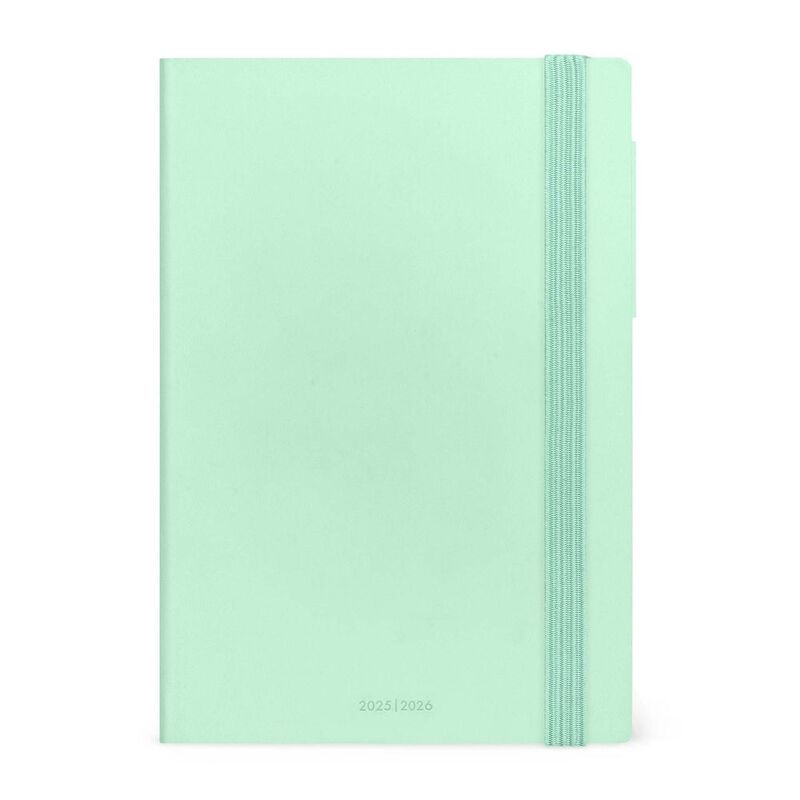 Legami 16 - Month Diary - 2025/2026 - Medium Daily Diary - Pastel Mint