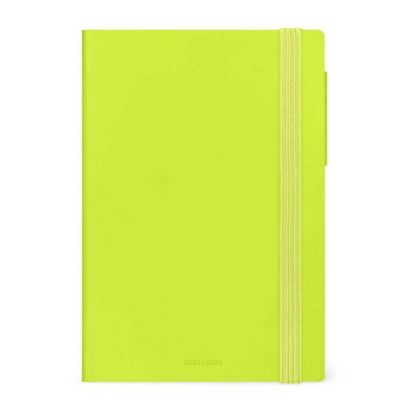 Legami 16 - Month Diary - 2025/2026 - Medium Daily Diary - Chartreuse