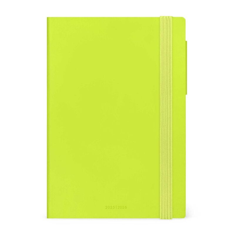 Legami 16 - Month Diary - 2025/2026 - Medium Weekly Diary - Chartreuse