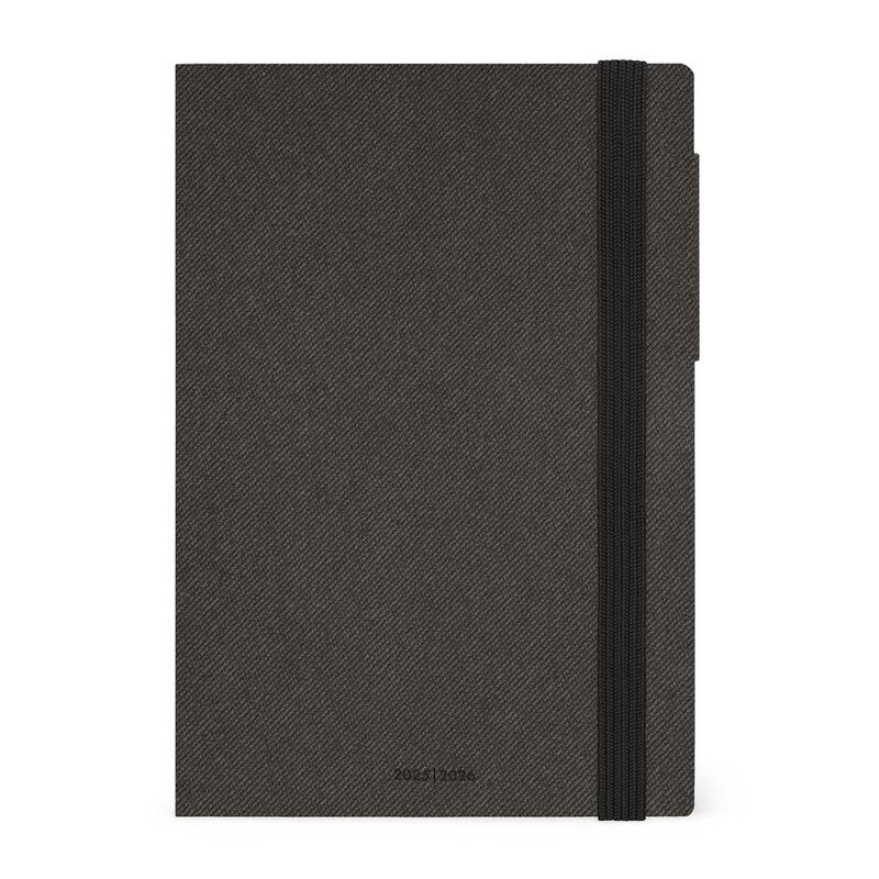 Legami 16 - Month Diary - 2025/2026 - Medium Weekly Diary - Deep Graphite