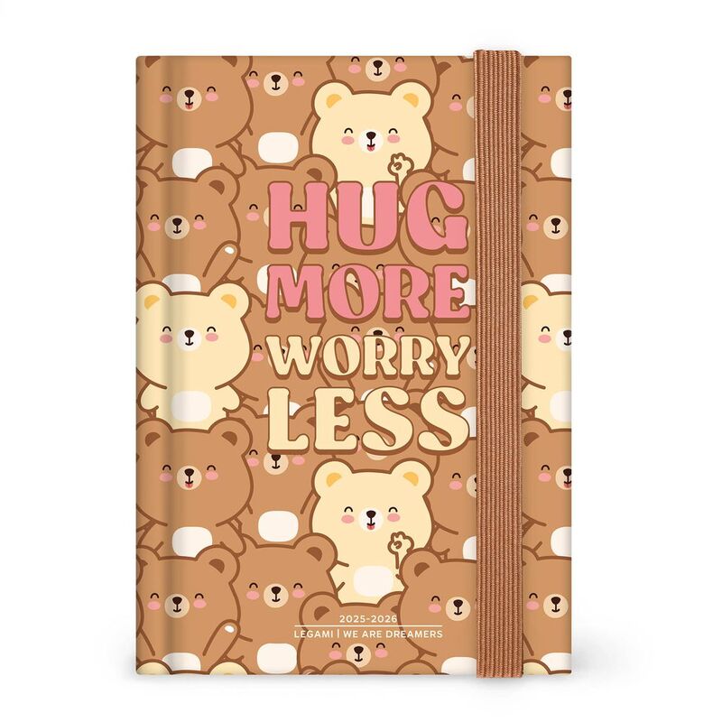 Legami 16 - Month Diary - 2025/2026 - Small Photo Daily Diary - Teddy Bear