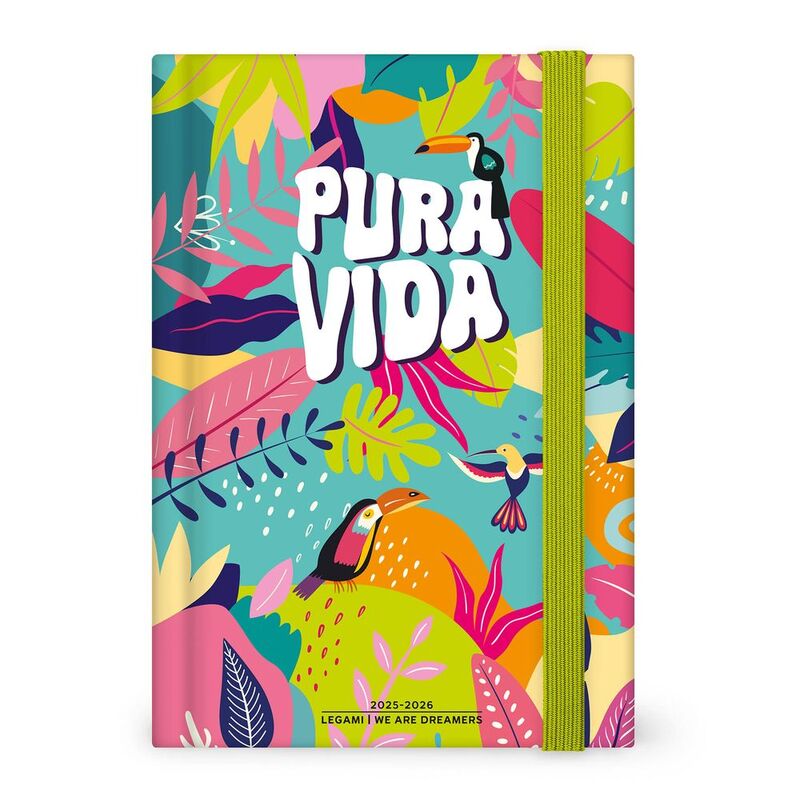 Legami 16 - Month Diary - 2025/2026 - Medium Photo Daily Diary - Pura Vida