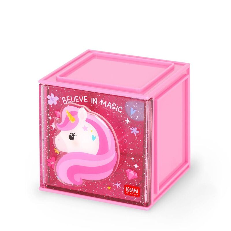 Legami Adjustable Desk Organiser - Cutie Cube - Unicorn Legami Adjustable Desk Organiser - Cutie Cube - Unicorn