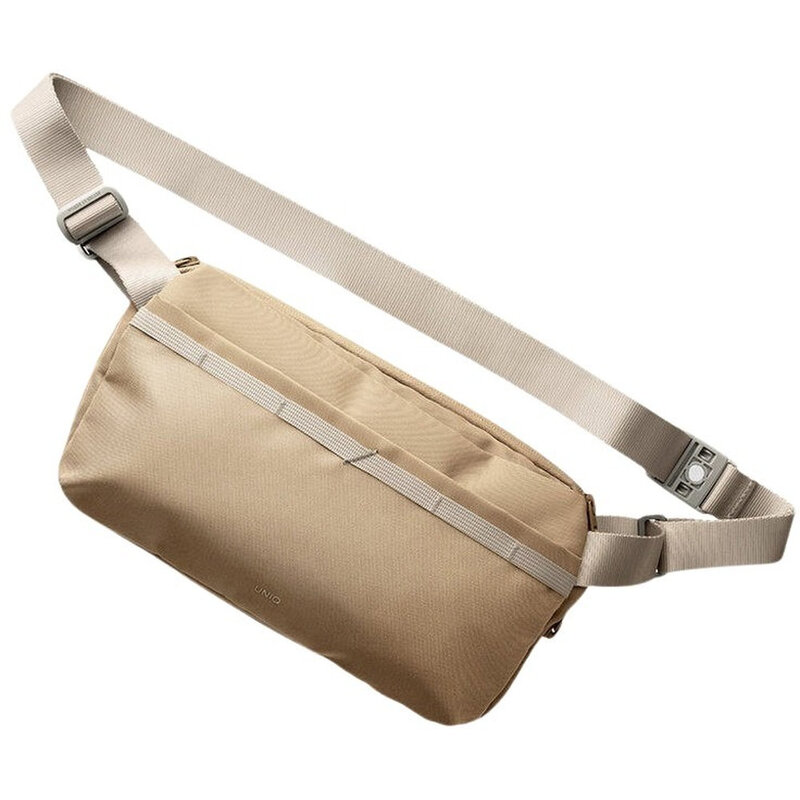 UNIQ Denver Canvas Crossbody Bag (5L) - Desert Khaki