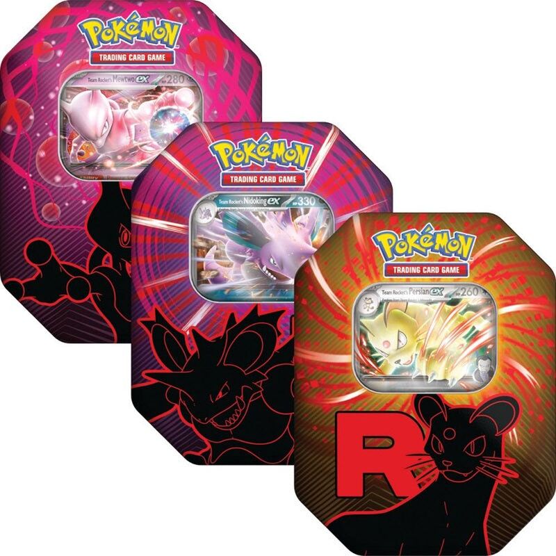 Pokemon TCG Team Rocket Fall Ex Tin 4107 (2025) Q3 Pokemon TCG Team Rocket Fall Ex Tin 4107 (2025) Q3