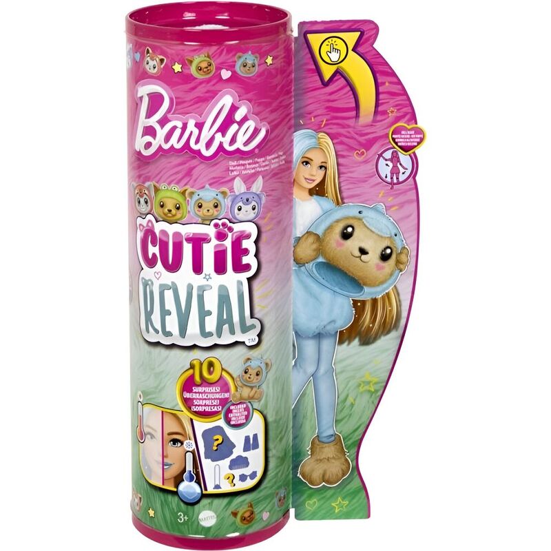 Barbie Cutie Reveal Barbie Costume Cuties Series Teddy Dolphin Doll HRK25