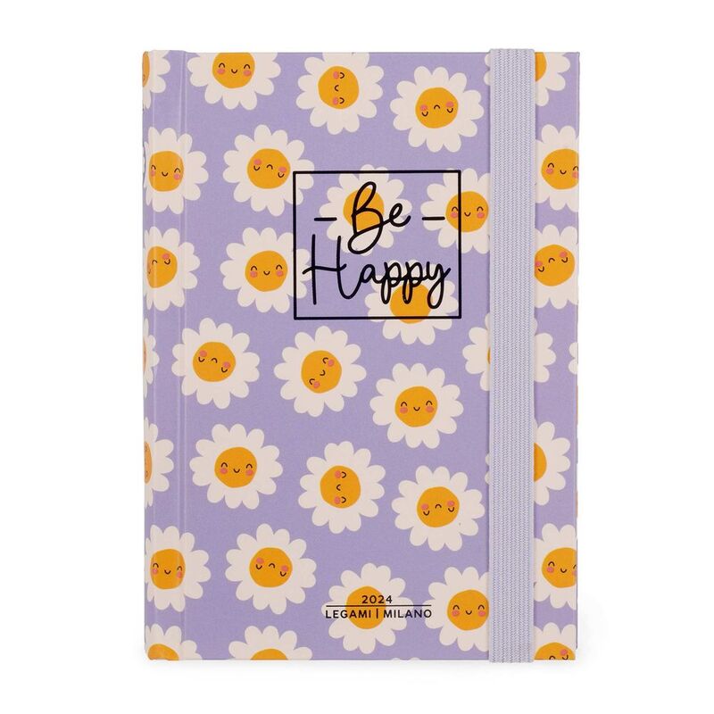 Legami 12-Month Diary - 2024 - Small Daily Diary - Daisy