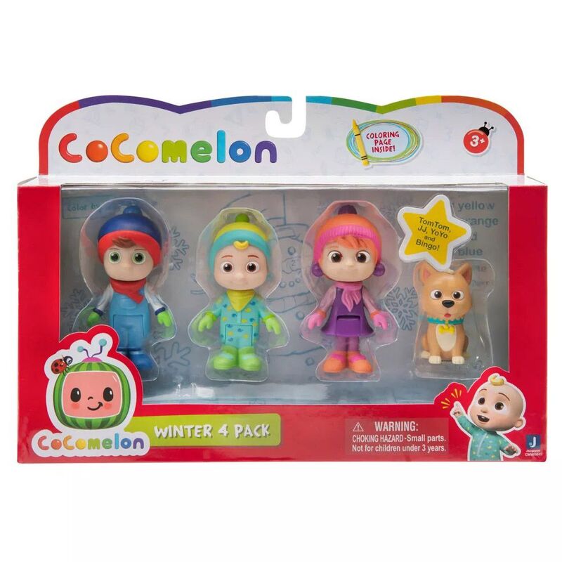 Cocomelon Family Winter Theme Set of 4 Figure