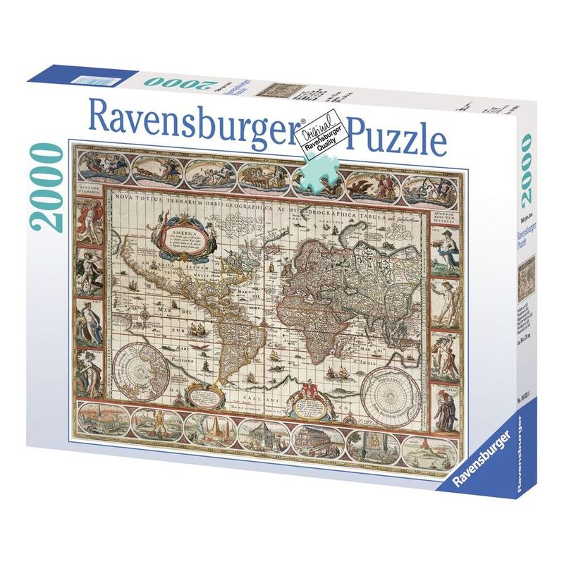 Ravensburger Map Of The World From 1650 2000 Pcs Jigsaw Puzzle