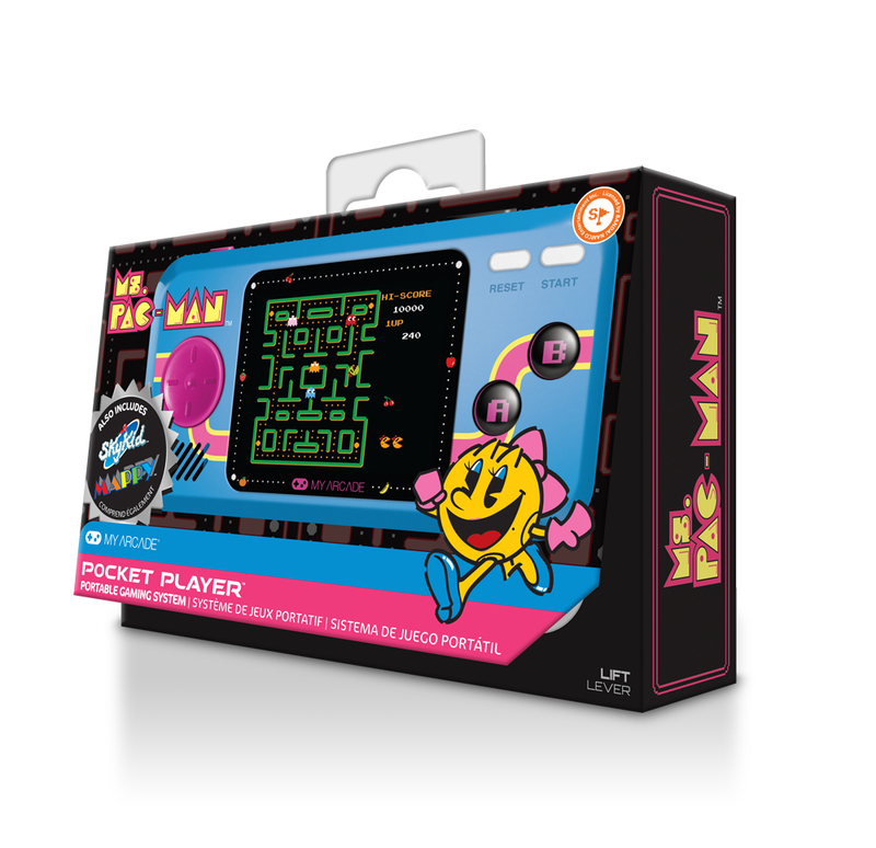 My Arcade MS. PAC-MAN Pocket Player Blue